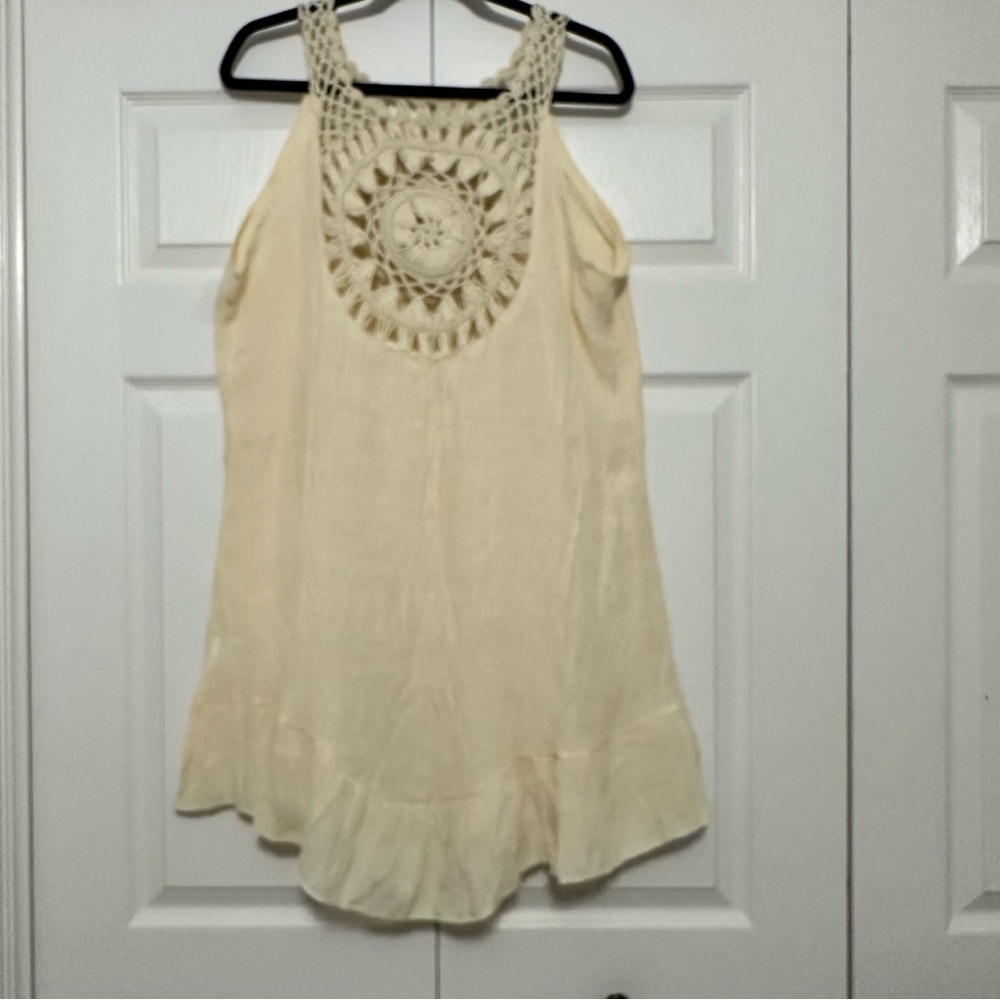 SHEIN Cream‎ Crochet Women's Swim Cover-Up Size XL NWOT - Picture 3 of 6